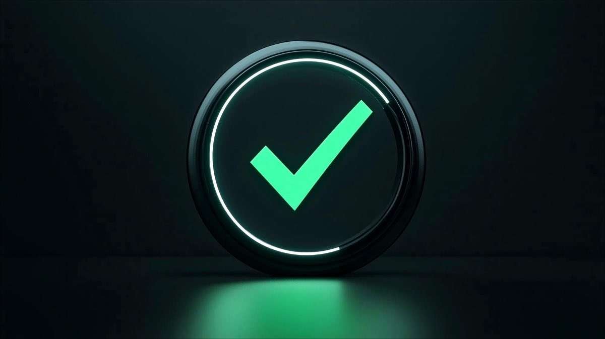 Spunta ferde illuminata in cerchio lucido, a rappresenrare l’accettazione delle privacy e cookie policy